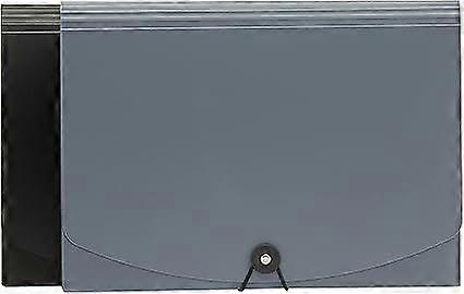 Folding folder, A4 size, 2-pack, grey, black/grey