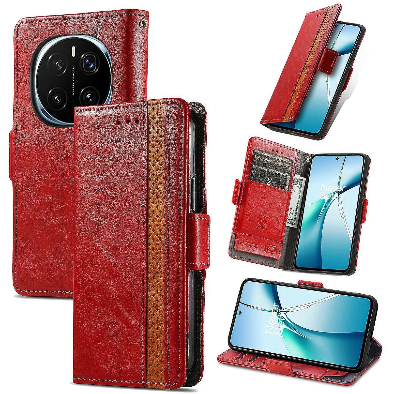 Compatible With Honor Magic 7 Wallet Case, PU Leather Flip Case with Card Holders RFID Blocking Kickstand Phone Cover