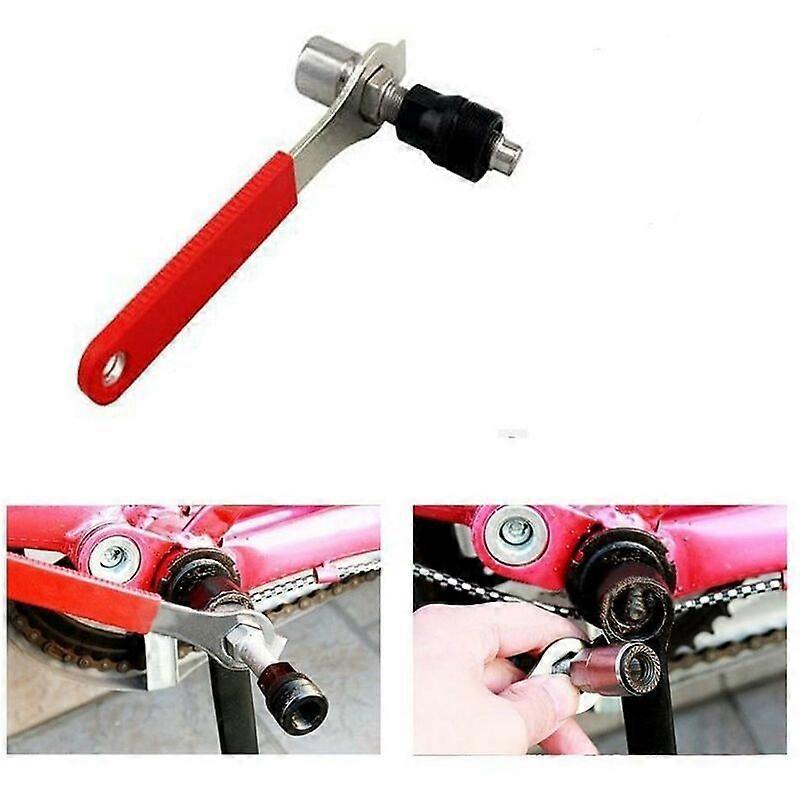 Bicycle crank puller, bottom bracket remover, bicycle crank puller, wrench, sleeve, repair tool set