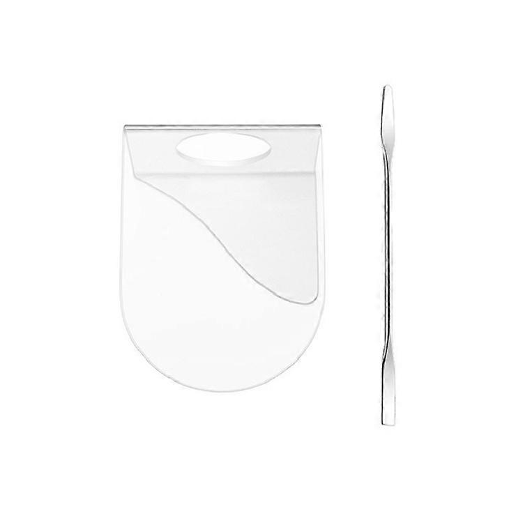 Acrylic Makeups Manicure Transparent Palette With Color Stick, Specification: Half-ring Plate+Stick