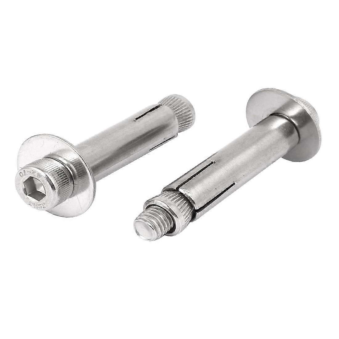 Expansion Bolts M8 x 60mm 304 Stainless Steel Hex Socket Head Sleeve Anchor 2PCS Reliable Heavy-Duty Fixing Solution