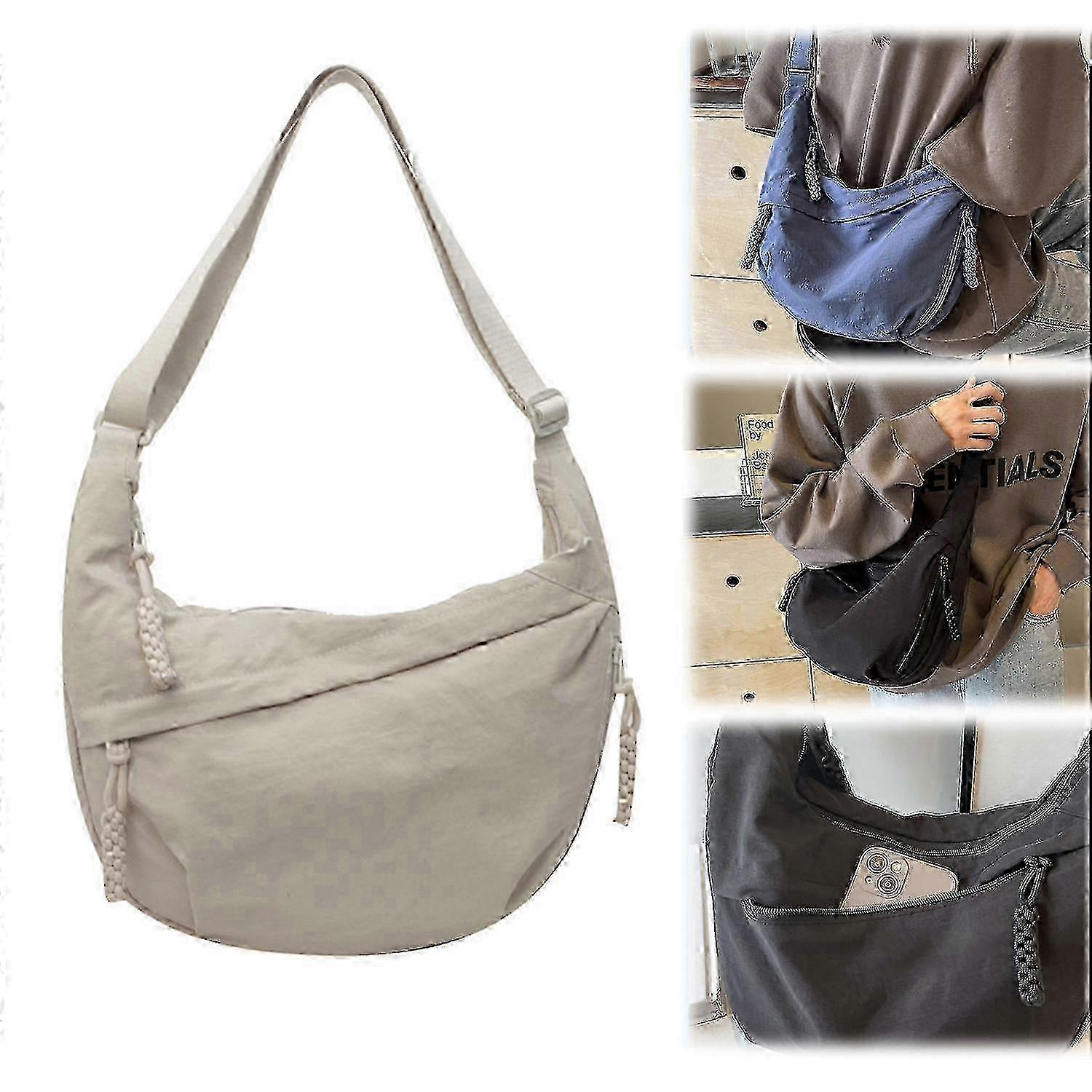 Nylon Crossbody Bag for Women Adjustable Shoulder Strap