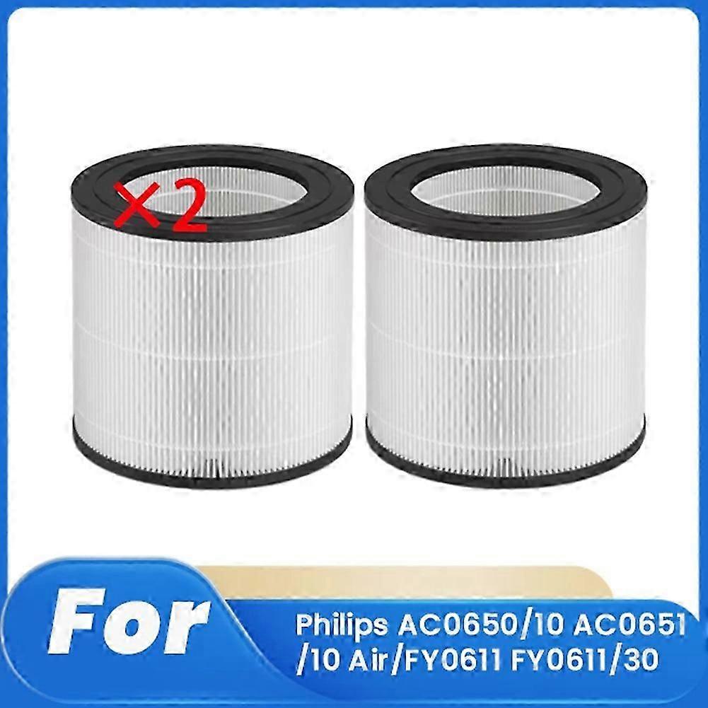 2 stk. rengjøringsfilter for AC0650/10 AC0651/10 Air/FY0611 FY0611/30 luftrenser erstatningsfilter Sp