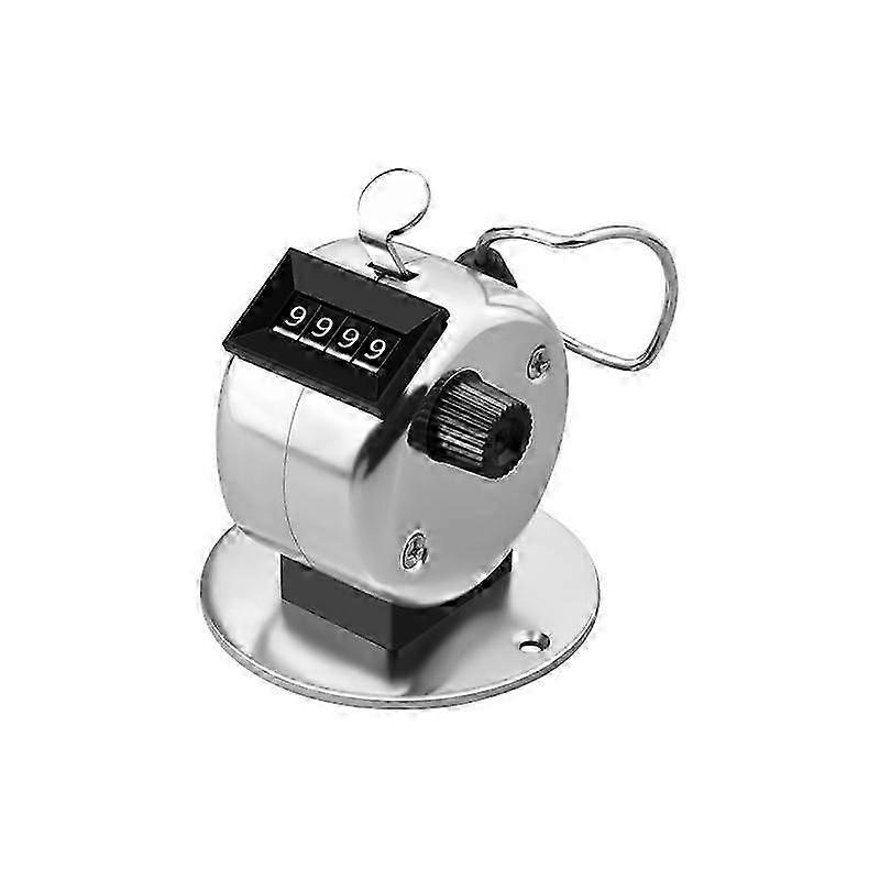 Contatore manuale, contatore meccanico, contatore clicker in metallo, contatore a 4 cifre per contapersone, golf, contatore di file a maglia