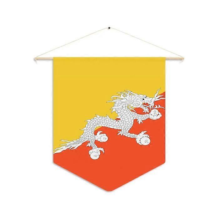 Flag - Bhutan - 30 x 45 cm - Polyester - Double-sided print - Accessories included