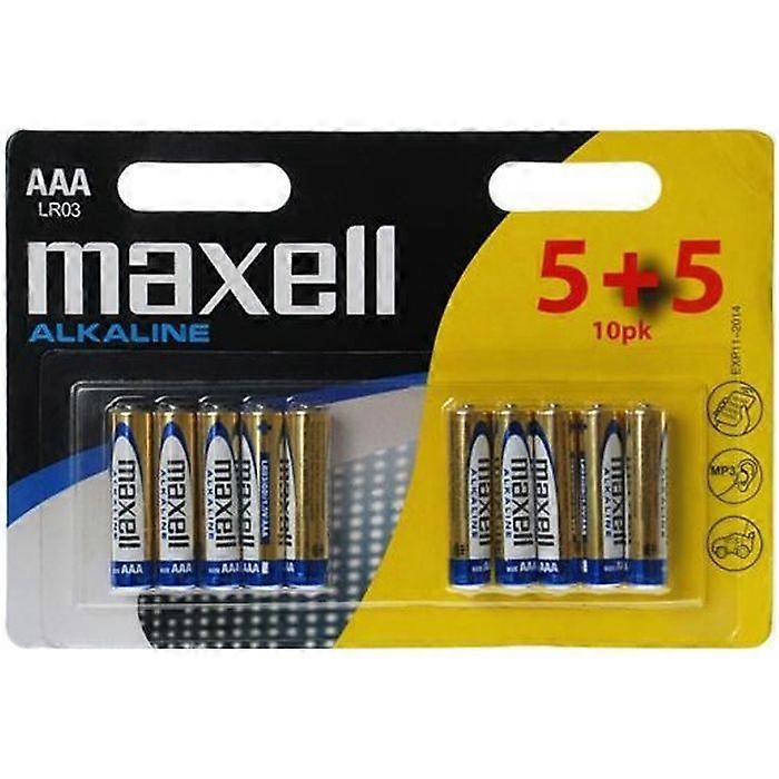 AAA ALCALINE BATTERIES PACK 5+5