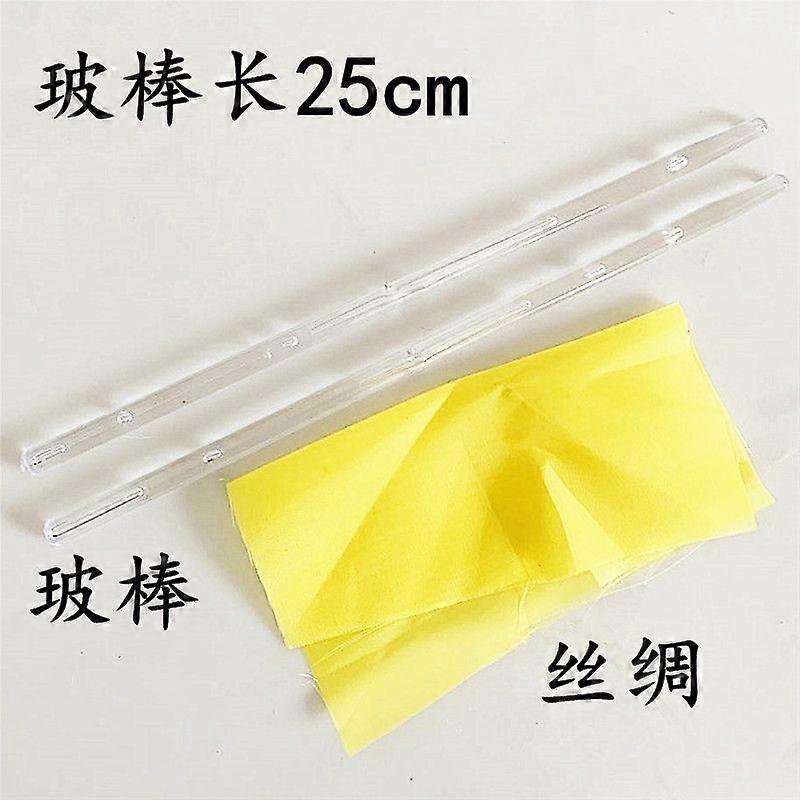 1 Set Innovative Teaching Tool For Junior High School Electrostatic Experiments Friction Rod Kit Glass Stick And Cloth For Static Electricity Learning