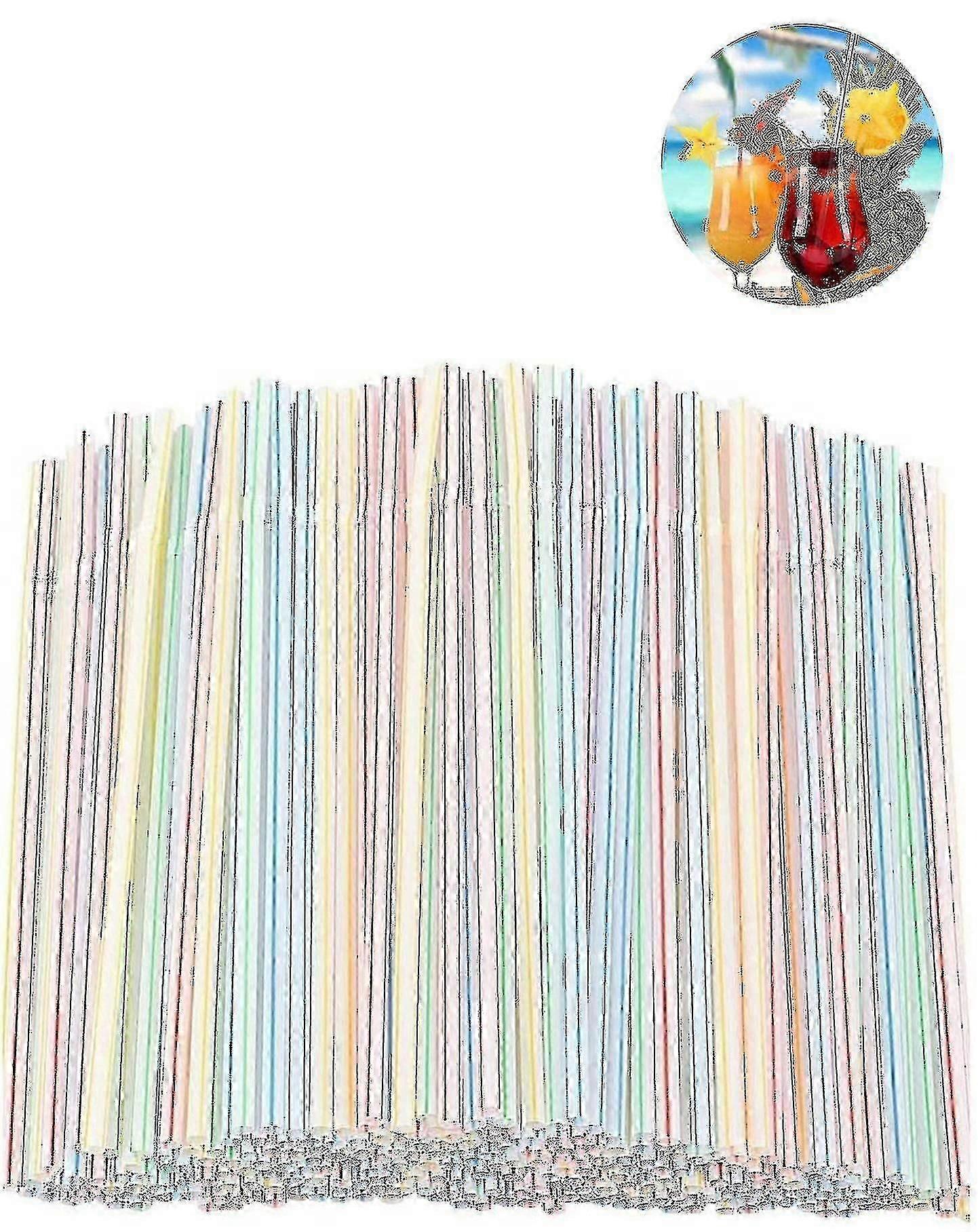 1200pcs Plastic Straws Plastic Drinking Straws-flexible Plastic Straws