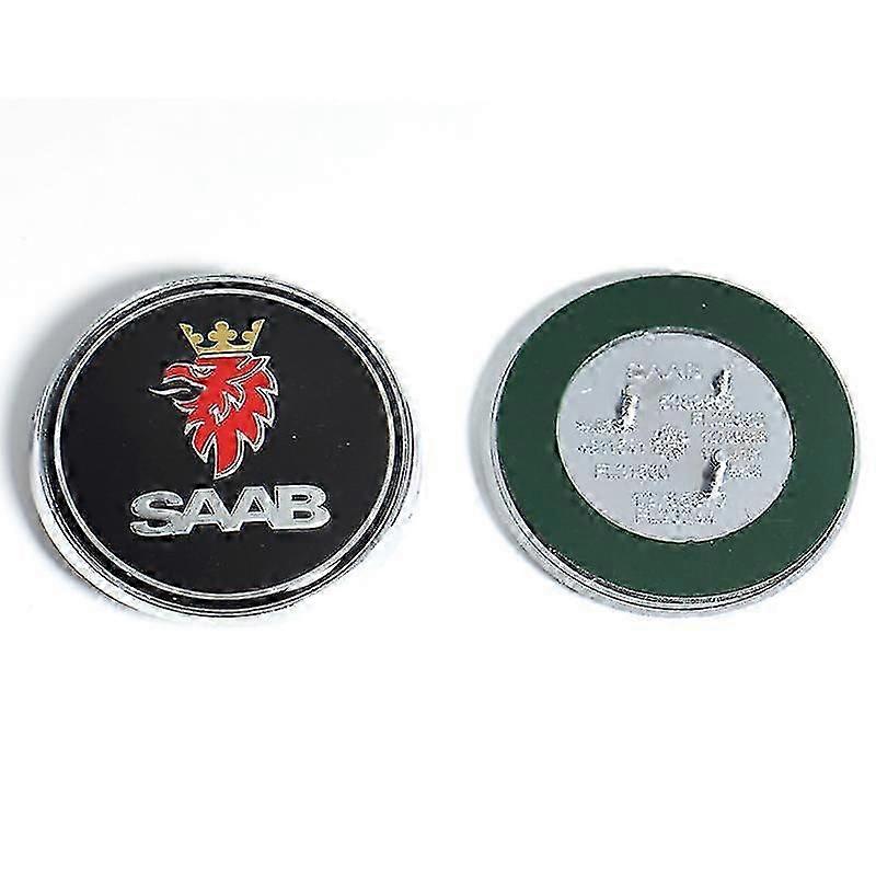 68mm 2 3 καρφίτσες Saab αυτοκίνητο μπροστινό καπό καπό λογότυπο πίσω προφυλακτήρα προφυλακτήρα για Saab 9 3 9 5 9-3 9-5 Saab αυτοκόλλητα αξεσουάρ αυτοκόλλητων εμβλημάτων Saab