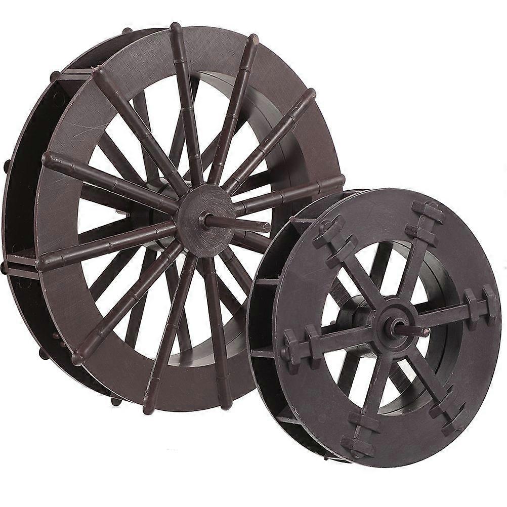 2 Pcs De Table Fontaine D’eau Roue De Remplacement Fortune Roue Bricolage Scène Disposition Roue