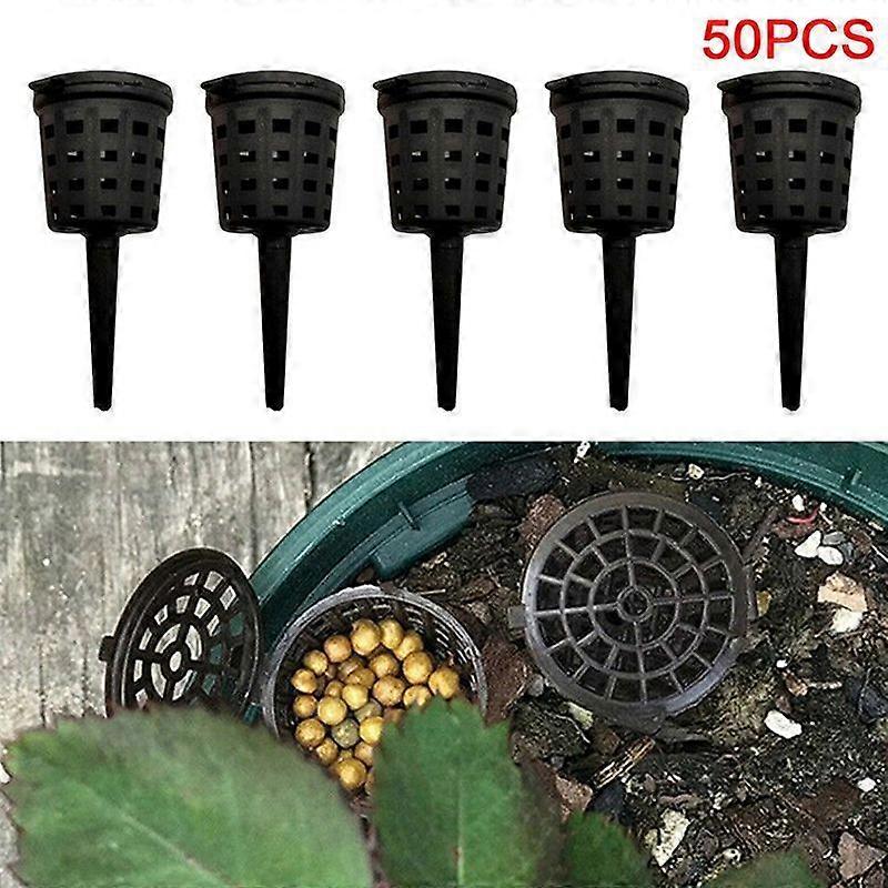 50 Pcs Fertilizer Basket With Lid Portable Fertilizer Box Park Bonsai Fertilizer