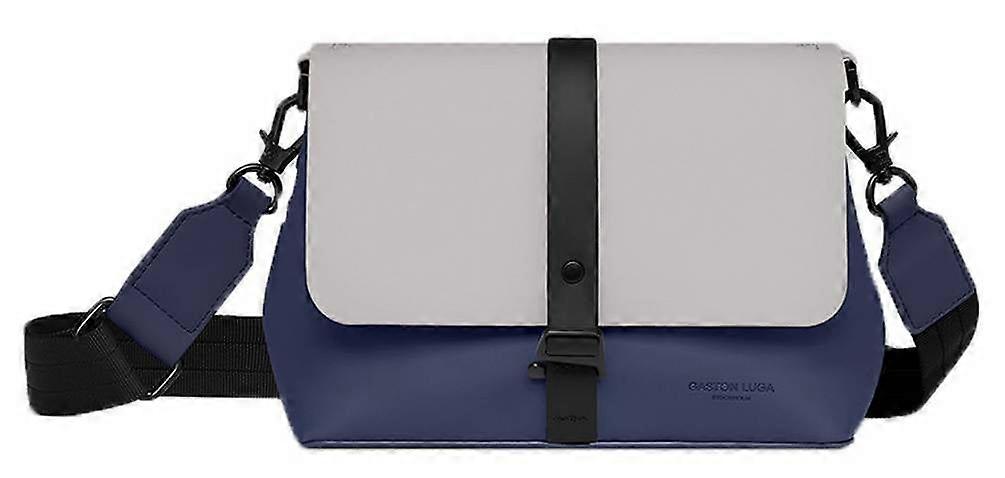 Gaston Luga Splash Crossbody Bag - Dark Blue/Taupe Grey