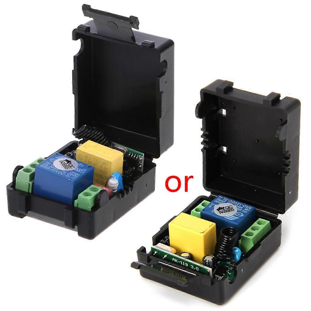 1 for CH RF 315 Mhz Remote Transmitter 315Mhz Wireless Remote Control Switch 1CH RF Relay Receiver Module Dual Button  Black