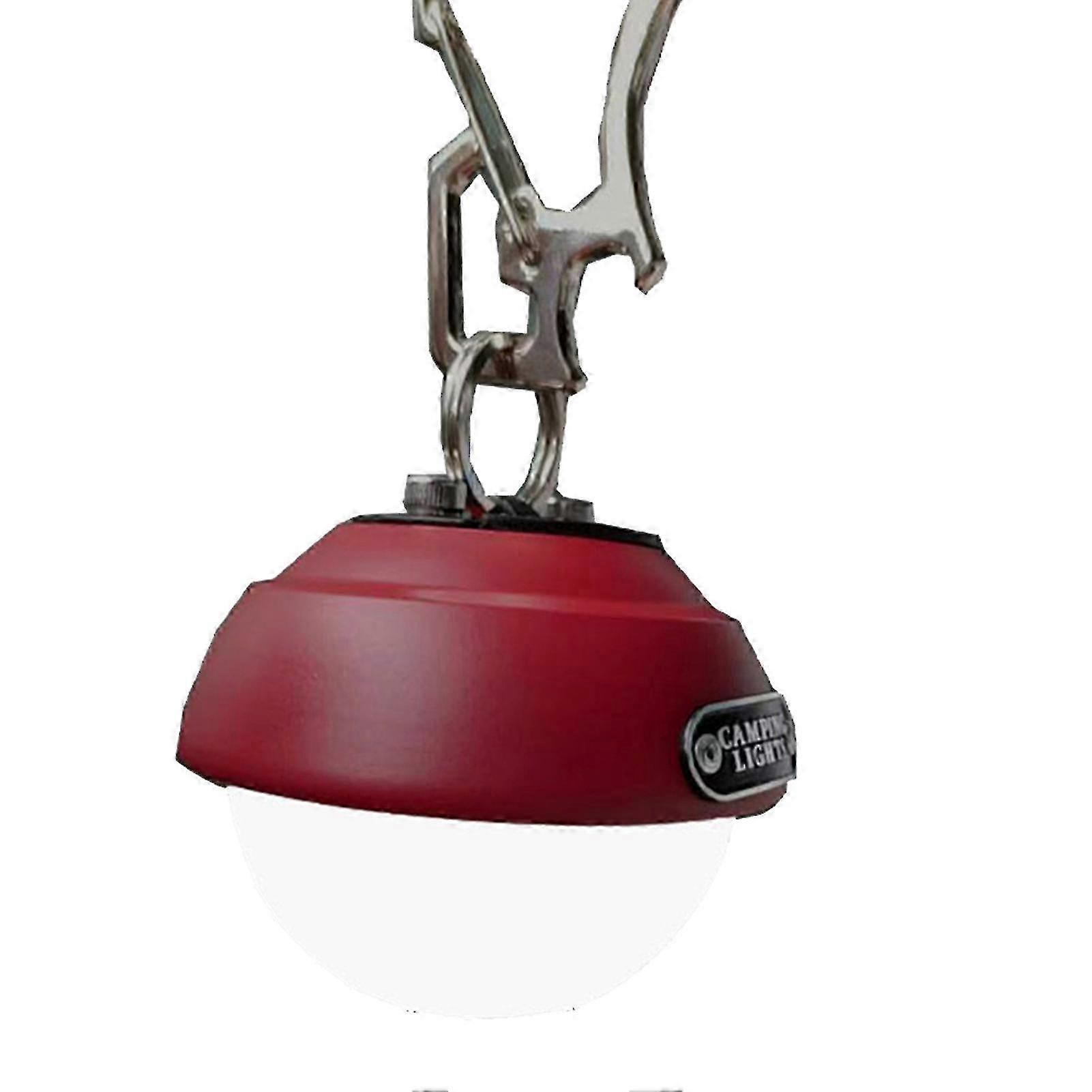 3 Işık Modu ve USB Şarjlı Açık Kamp Feneri, Acil Durum Işığı - Çilek Kırmızısı