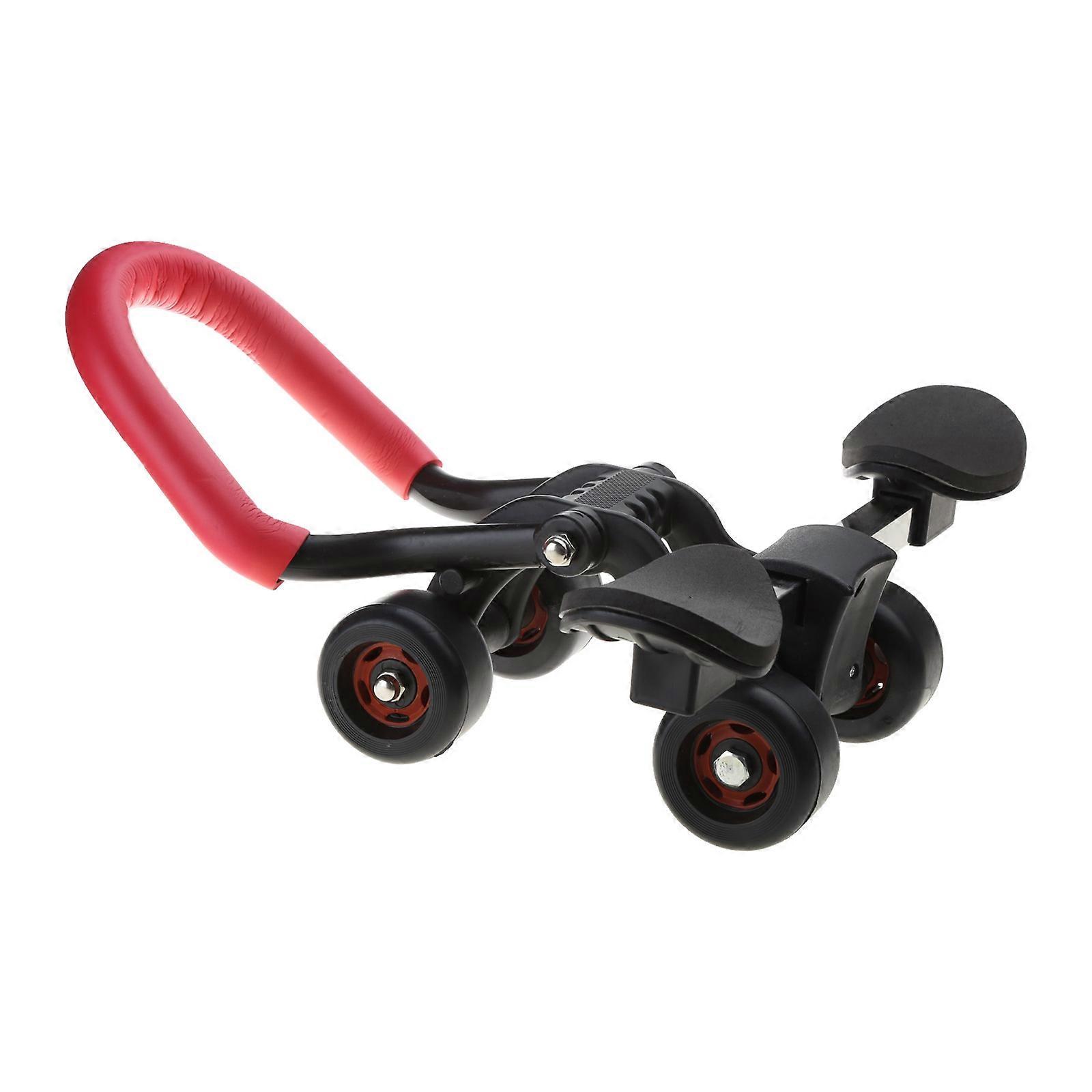 4 Wheels for Triangle Structure Core Strength Abdominal Exercise Workout Roller Wheel Abdominal Exercise Home Gym Equipm