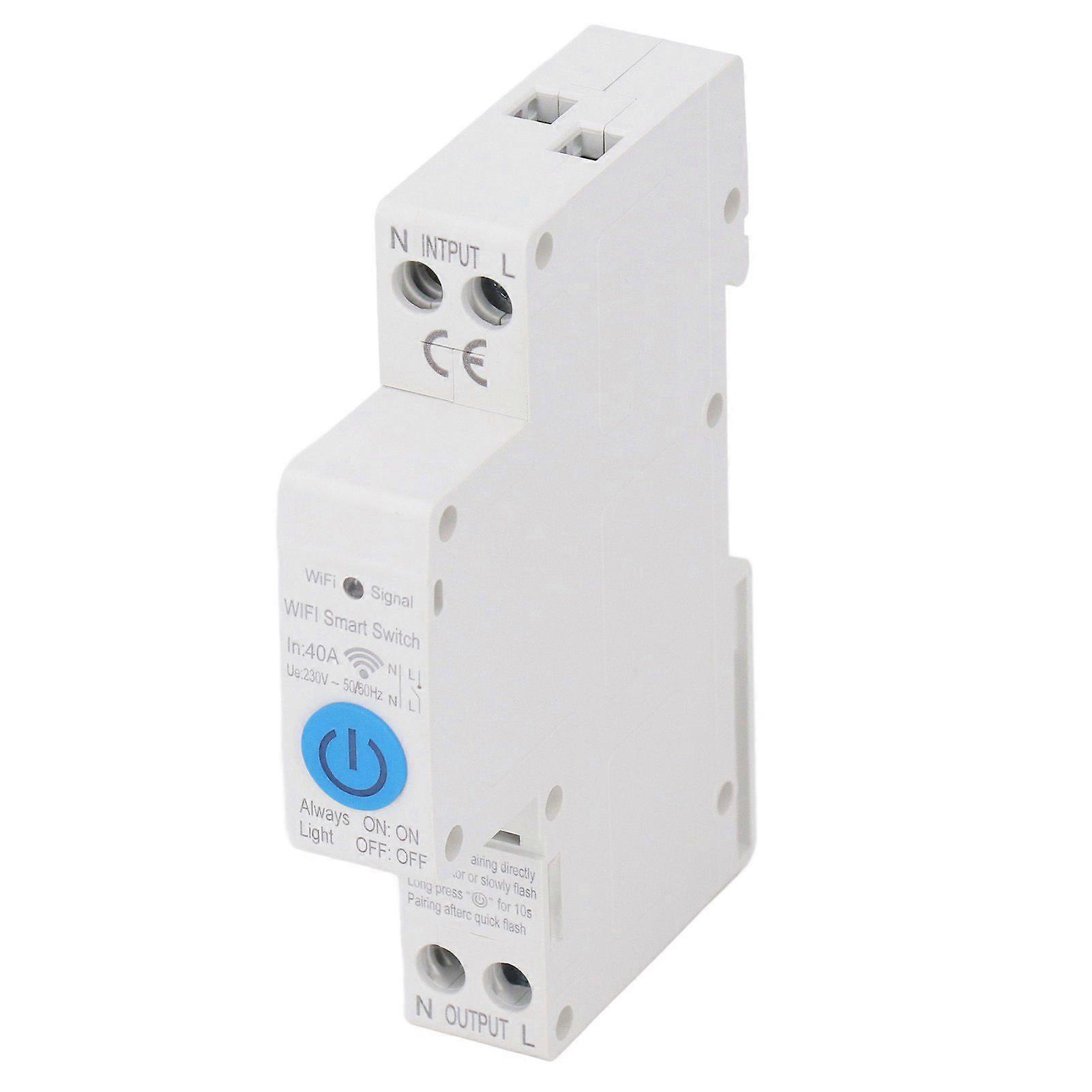 Vysoce kvalitní AC230V Tuya APP WiFi inteligentní jistič úniku 1P/40A