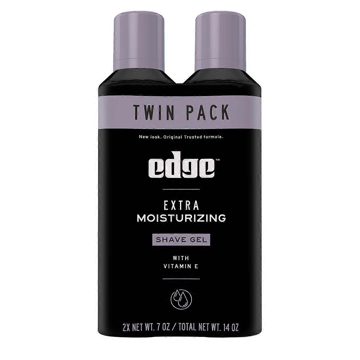 Edge Extra Moisturizing Shave Gel Twinpack - 14oz