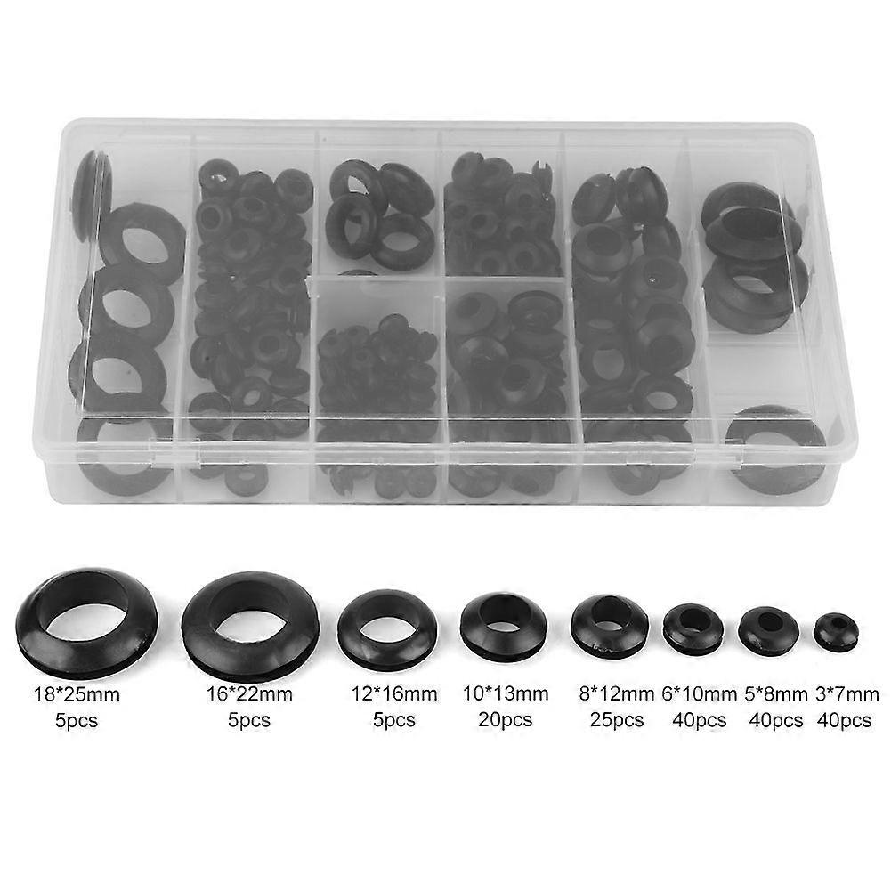 High quality  180pcs box rubber wire ring wire sleeve threading set