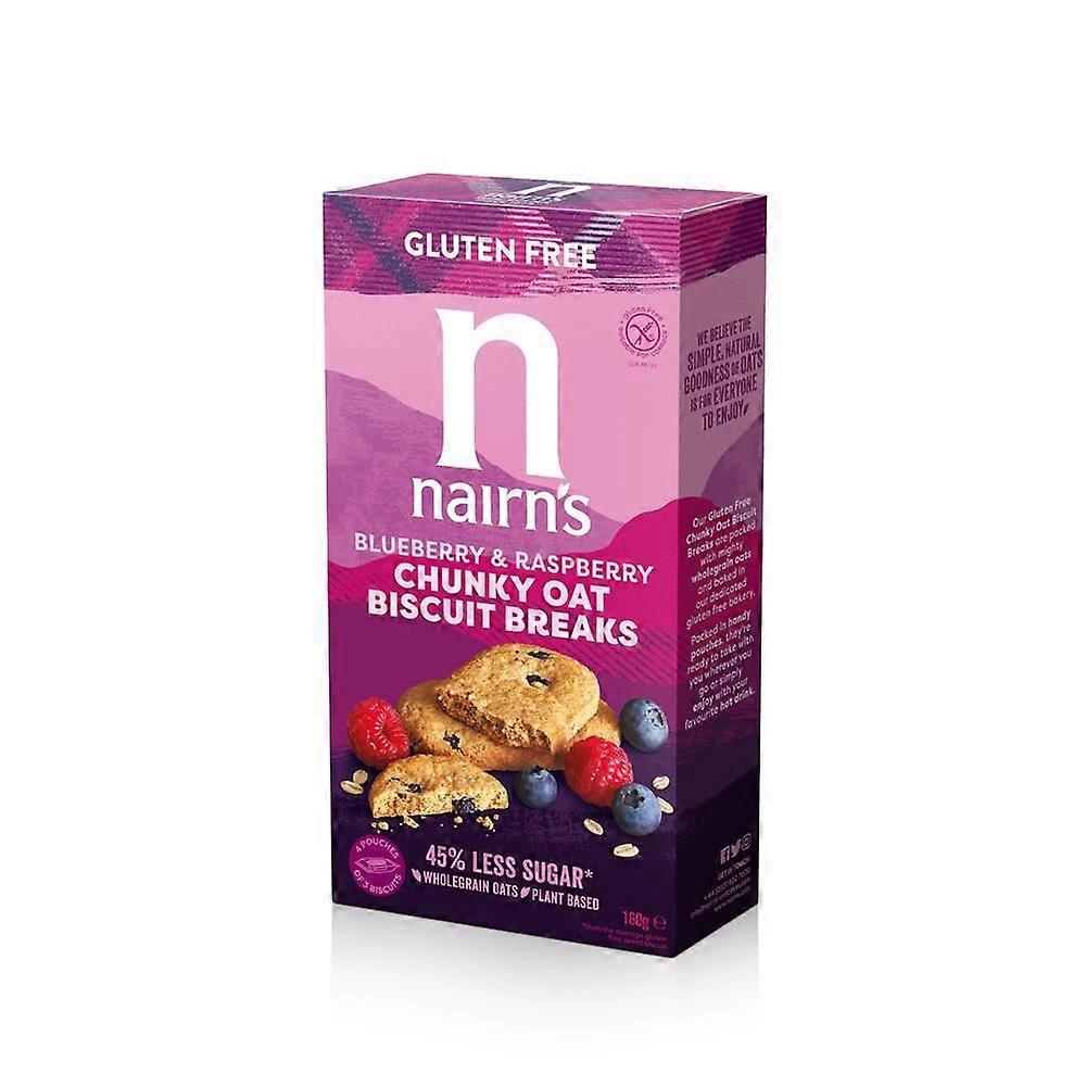 Nairns Gluten Free Blueberry & Raspberry Chunky Oat Biscuit Breaks 160g