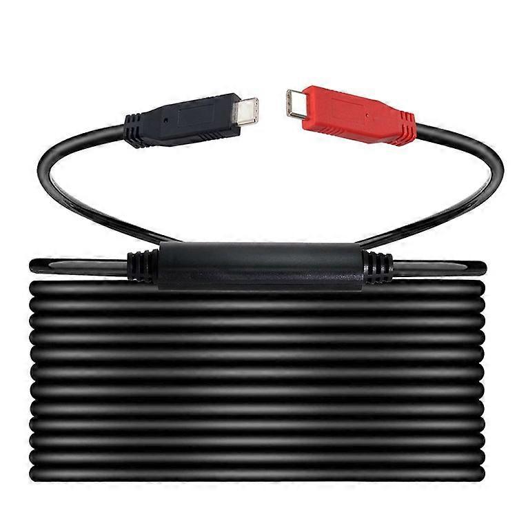 UC-044-BK 8m Type-C Cable USB-C Male to USB-C Male Cable Adapter 5Gbps Gen1 Chipset Repeater Data Cable Single-Way Transfer Conver