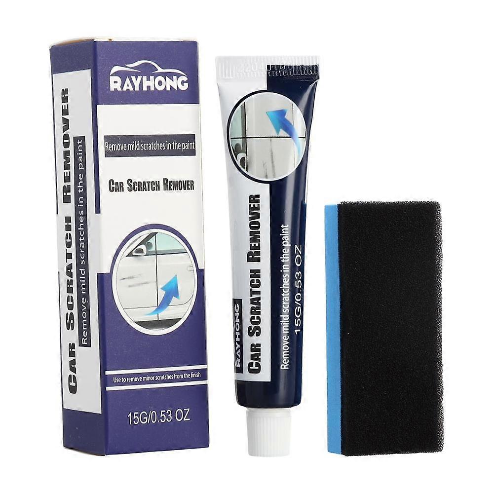 15g+Sponge(A)$Car scratch remover, scratch remover, polishing agent, paint renovation, touch up, scratch wax, scratch
