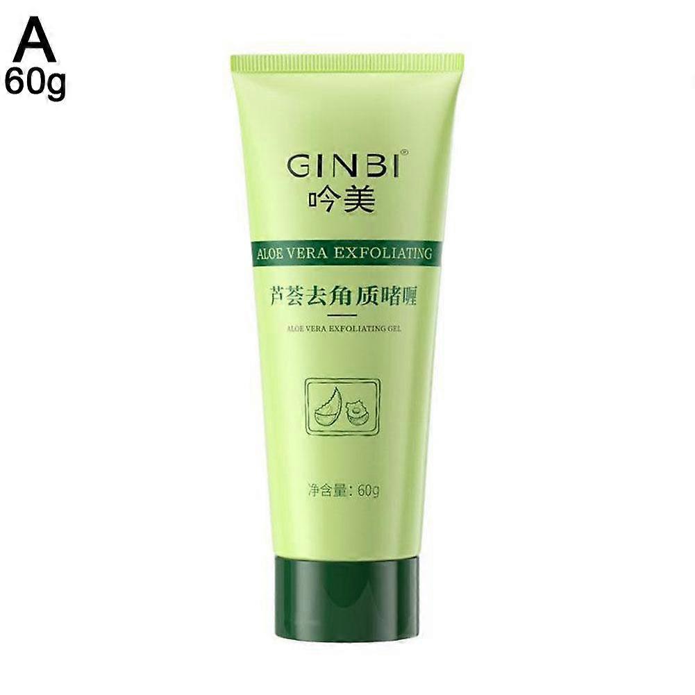 Yinmei Aloe Vera Exfoliating Gel 60g (A) $Yinmei Facial Scrub Removes Dead Skin Deep Cleansing Rub Mud Refreshing Aloe Vera Exfoliating Gel