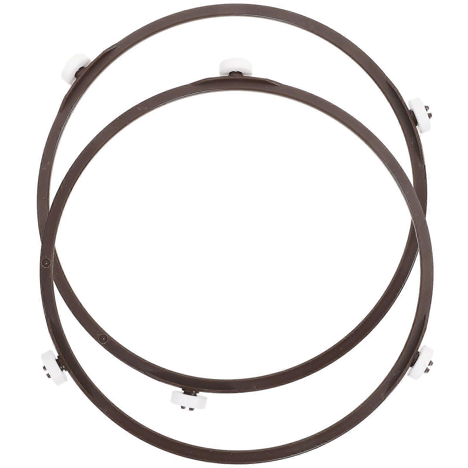 2pcs Oven Support Ring Microwave Turntable Plate Roller Oven Support Wheel Ring