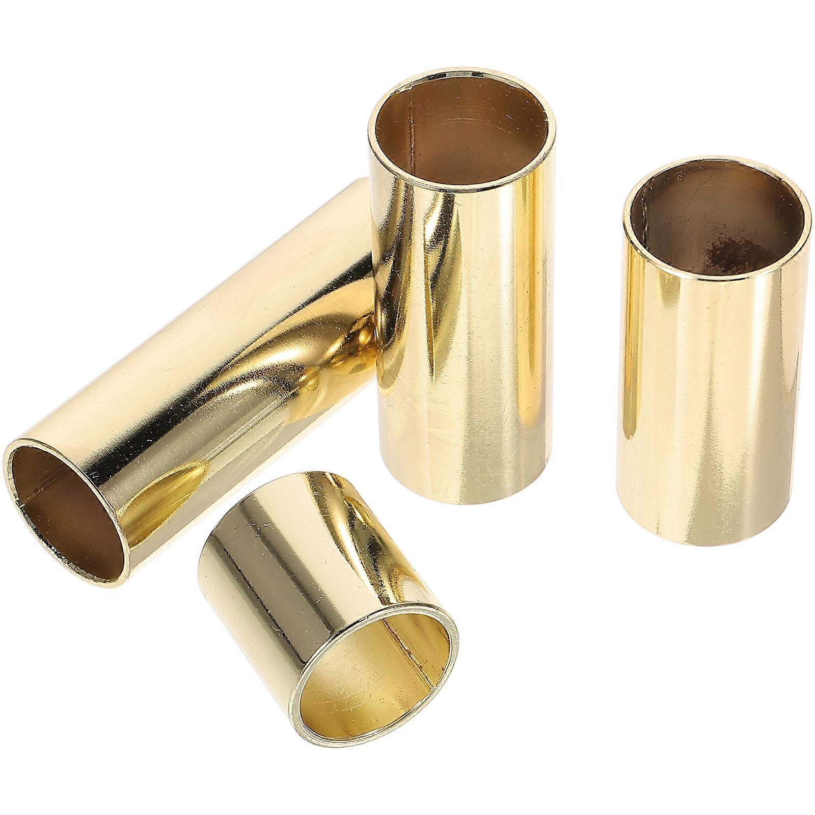 4pcs Metal Guitar Slides – Durable & Lightweight Accessories for Electric and Acoustic Guitars – Ideal for Beginners, Professionals, and All Playing