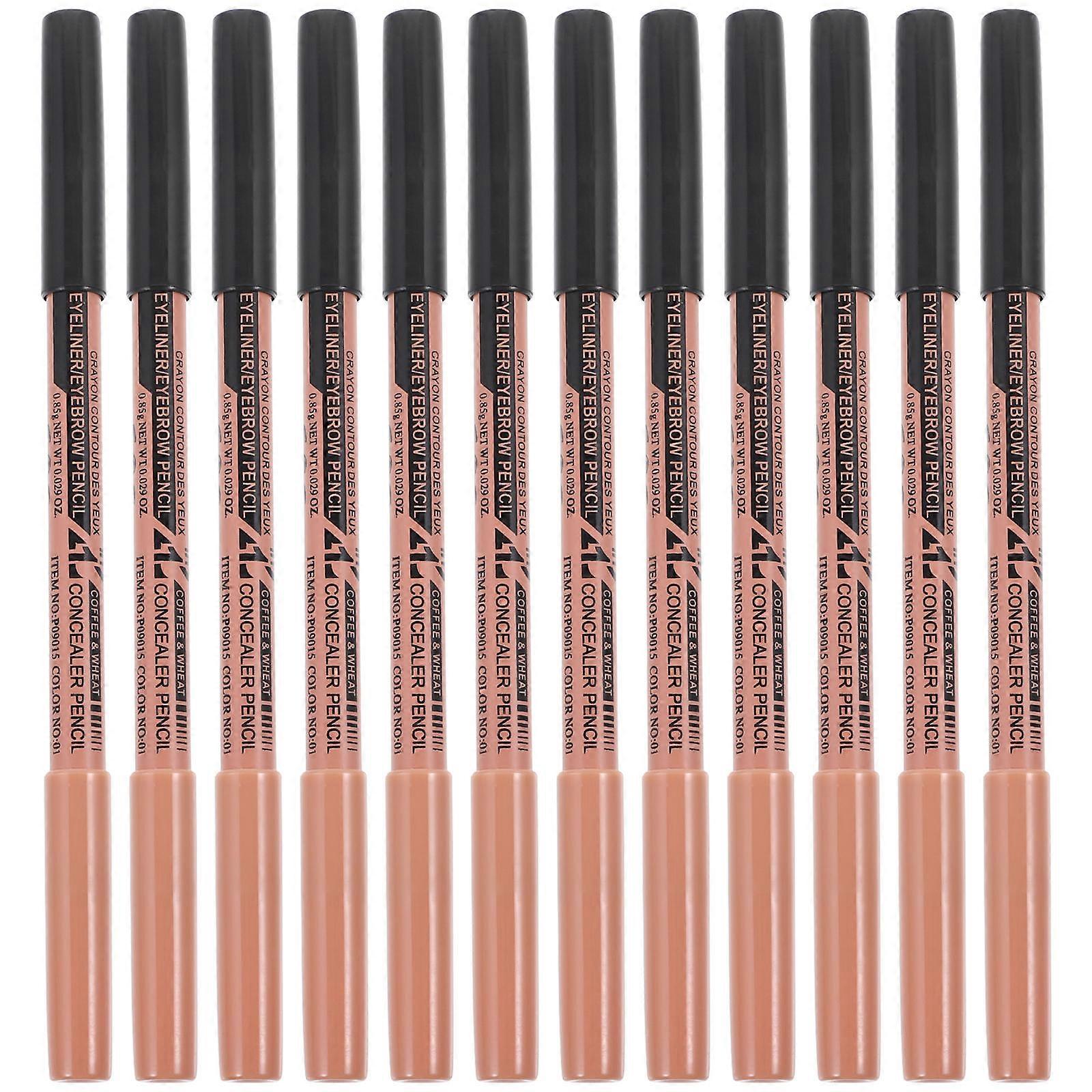 12PCS Eyebrow Pencils Concealer Makeup Kit for Women – Lightweight, Portable Blemish Cover Tools for Versatile Eye Makeup