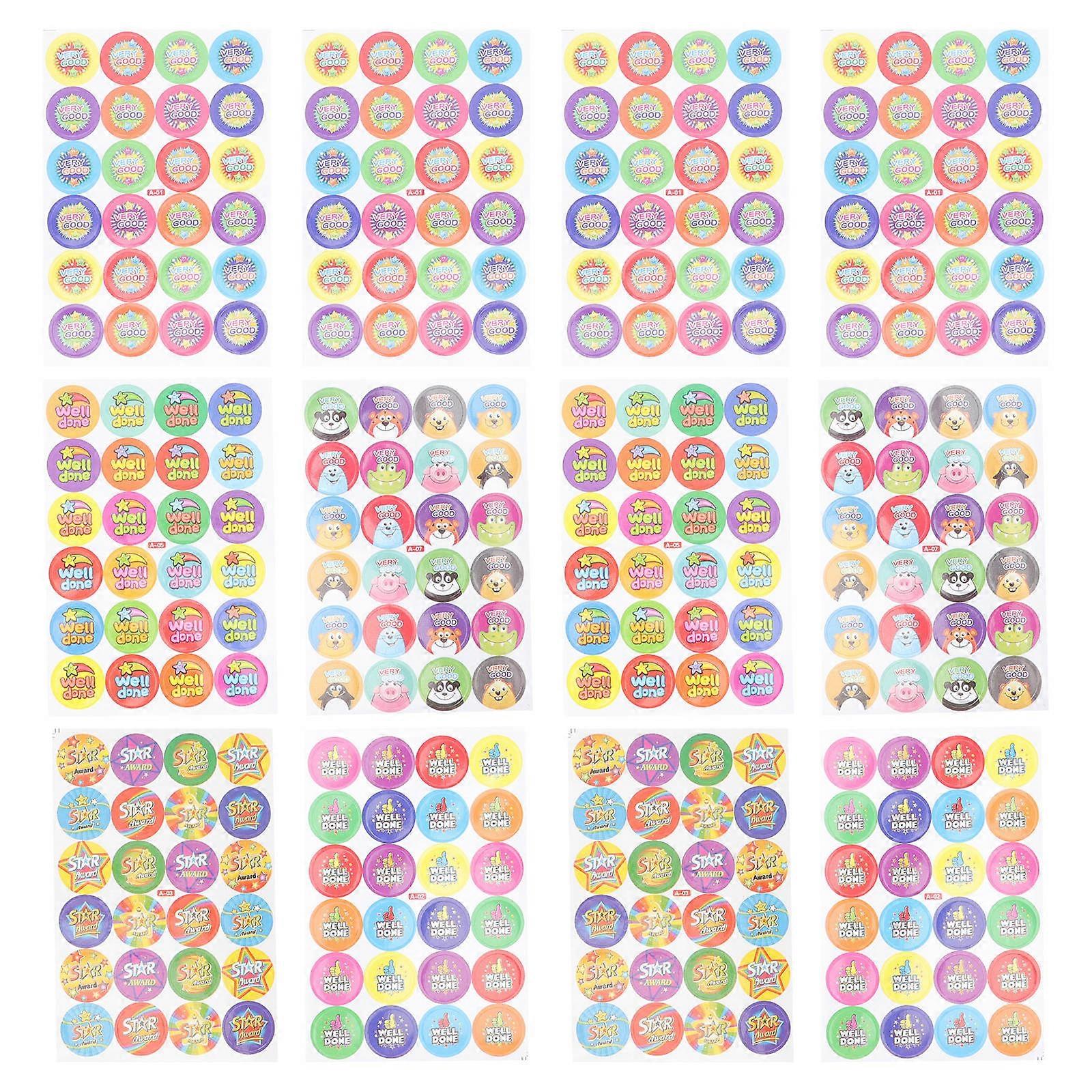 Self Adhesive Incentive Stickers 100 Sheets Reward Stickers for Positive Affirmations Classroom Home Use Motivational Designs Encouragement