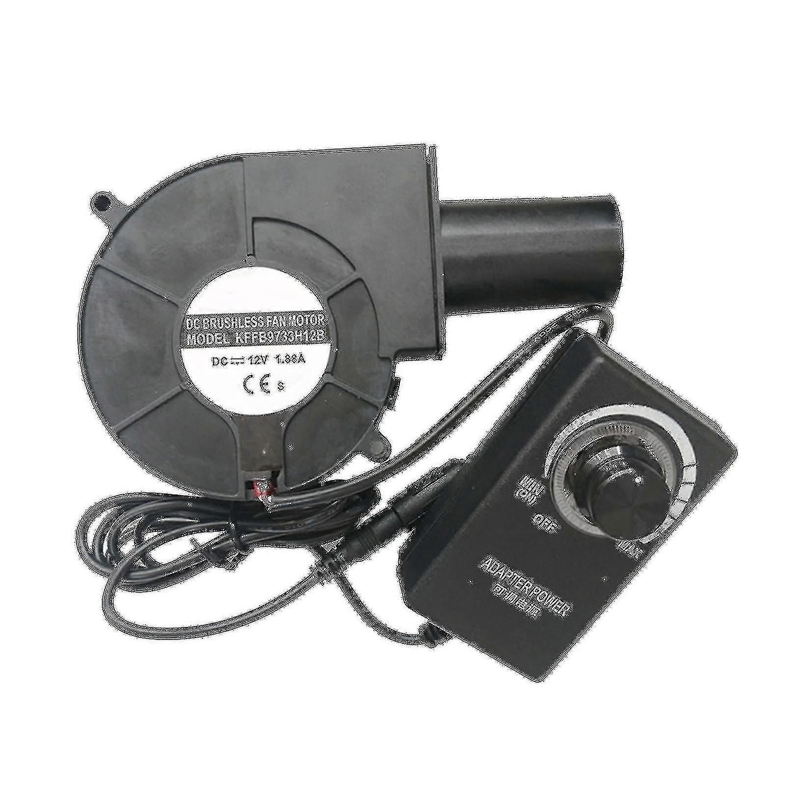 12V High Speed Turbo Centrifugal Blower Fan with Variable Speed for Oil Stove BBQ 9733