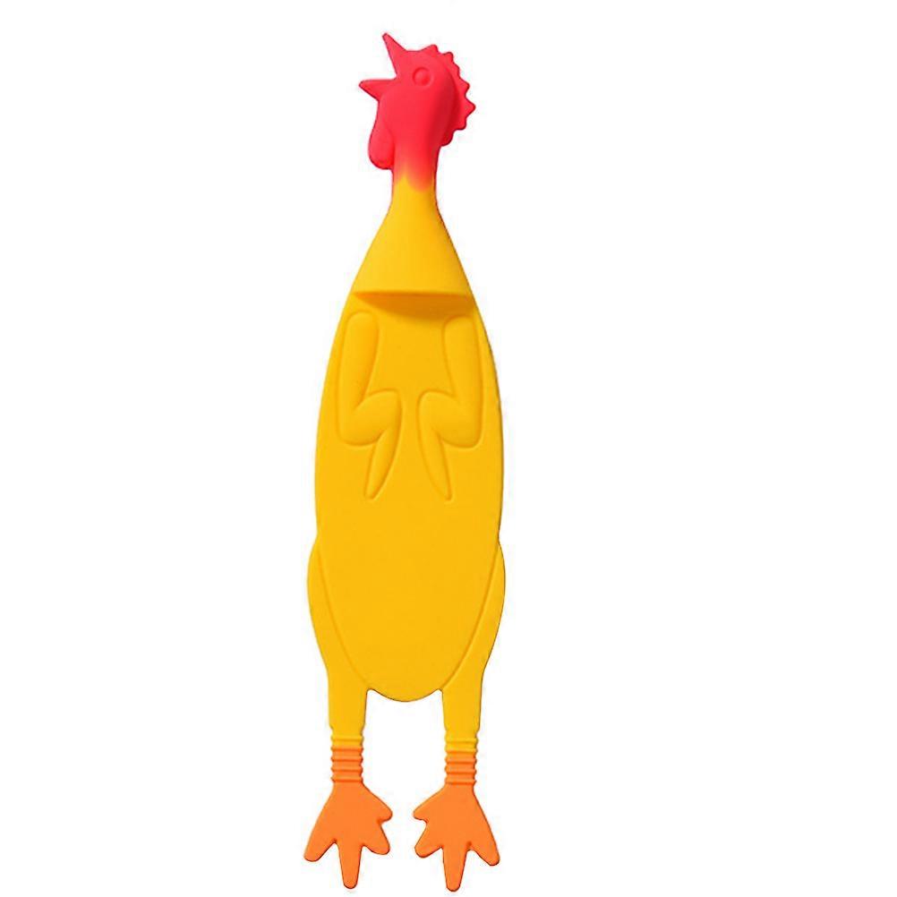Silicone Book Marks Screaming Chicken Design Page Marker For Friends Family 1Set