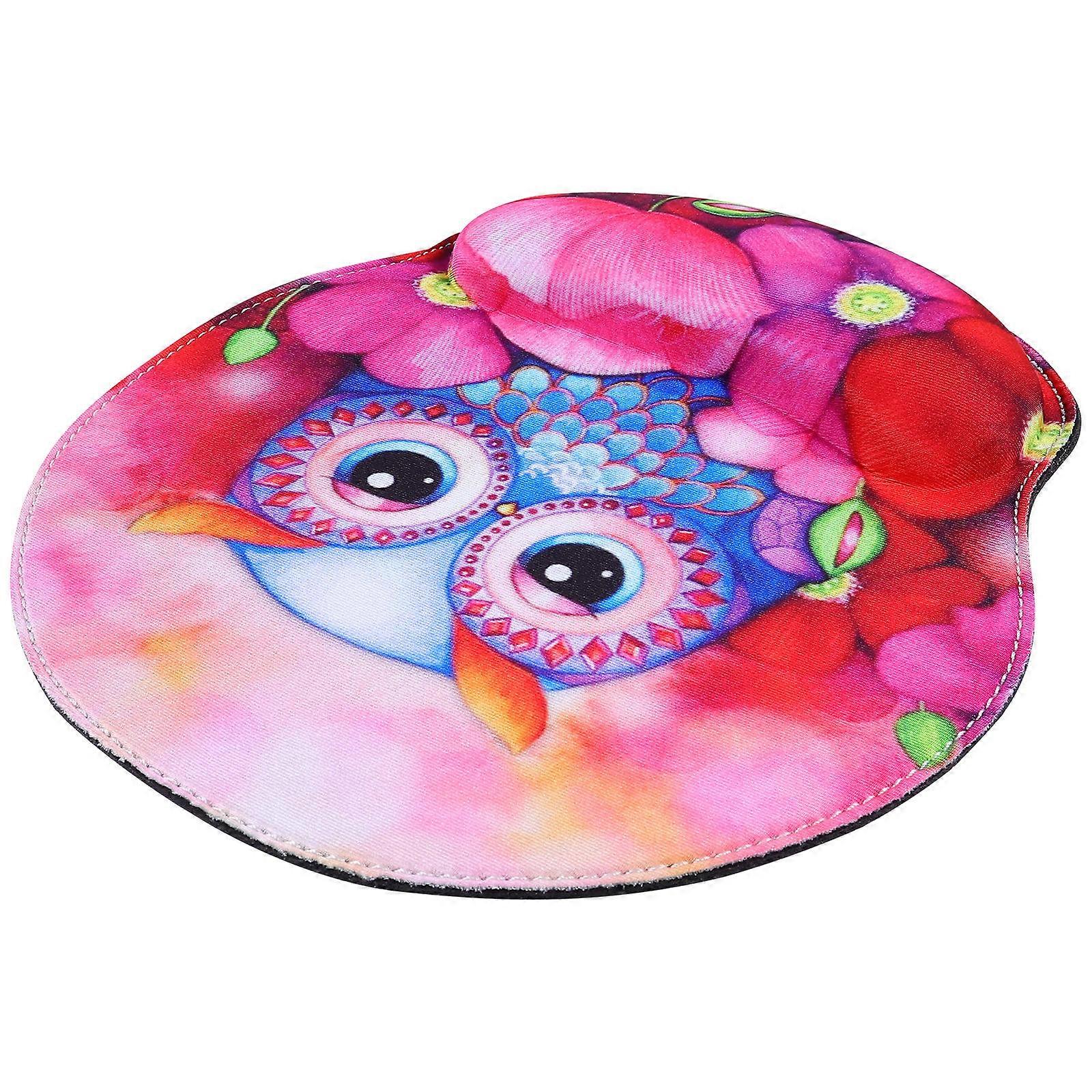 Mouse Pad for Desk with Wrist Rest Support Anti-skid Function for Gamers 25x23cm Orange 1Pcs