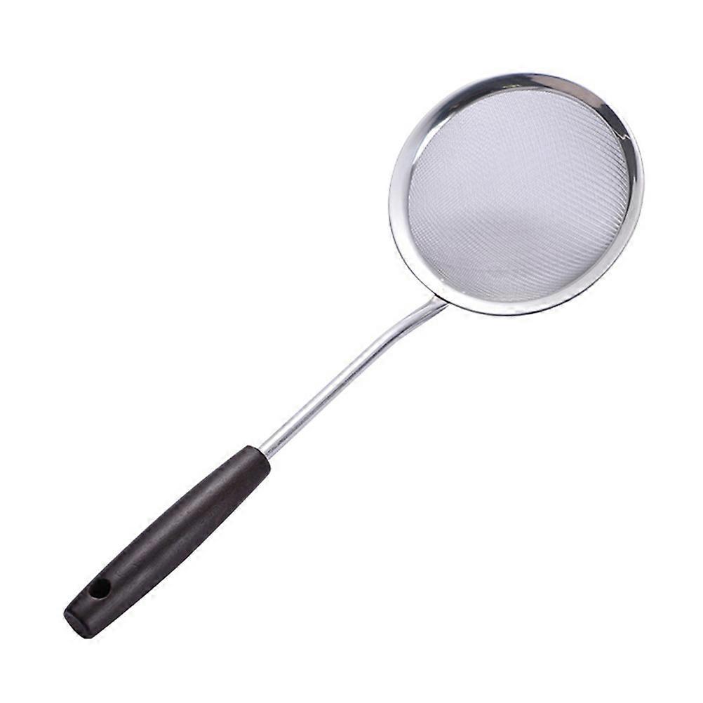 Kitchen Skimmer Slotted Spoon Strainer Ladle Long Handle For Frying Assorted Color Wood Scooping 1Pack