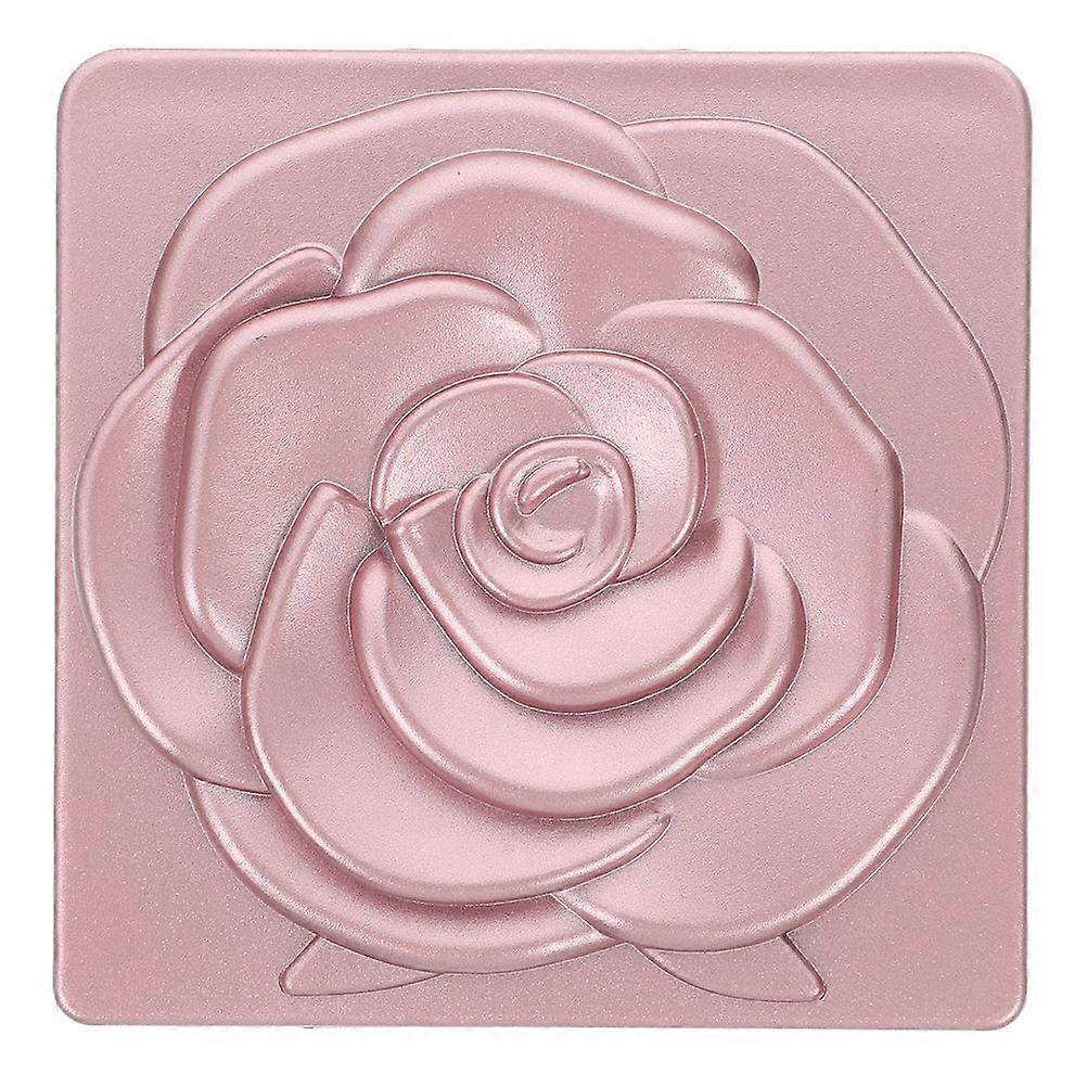 Stylish Compact Folding Handheld Makeup Mirror with Magnification – Portable Travel Essential for Handbag or Pocket Use