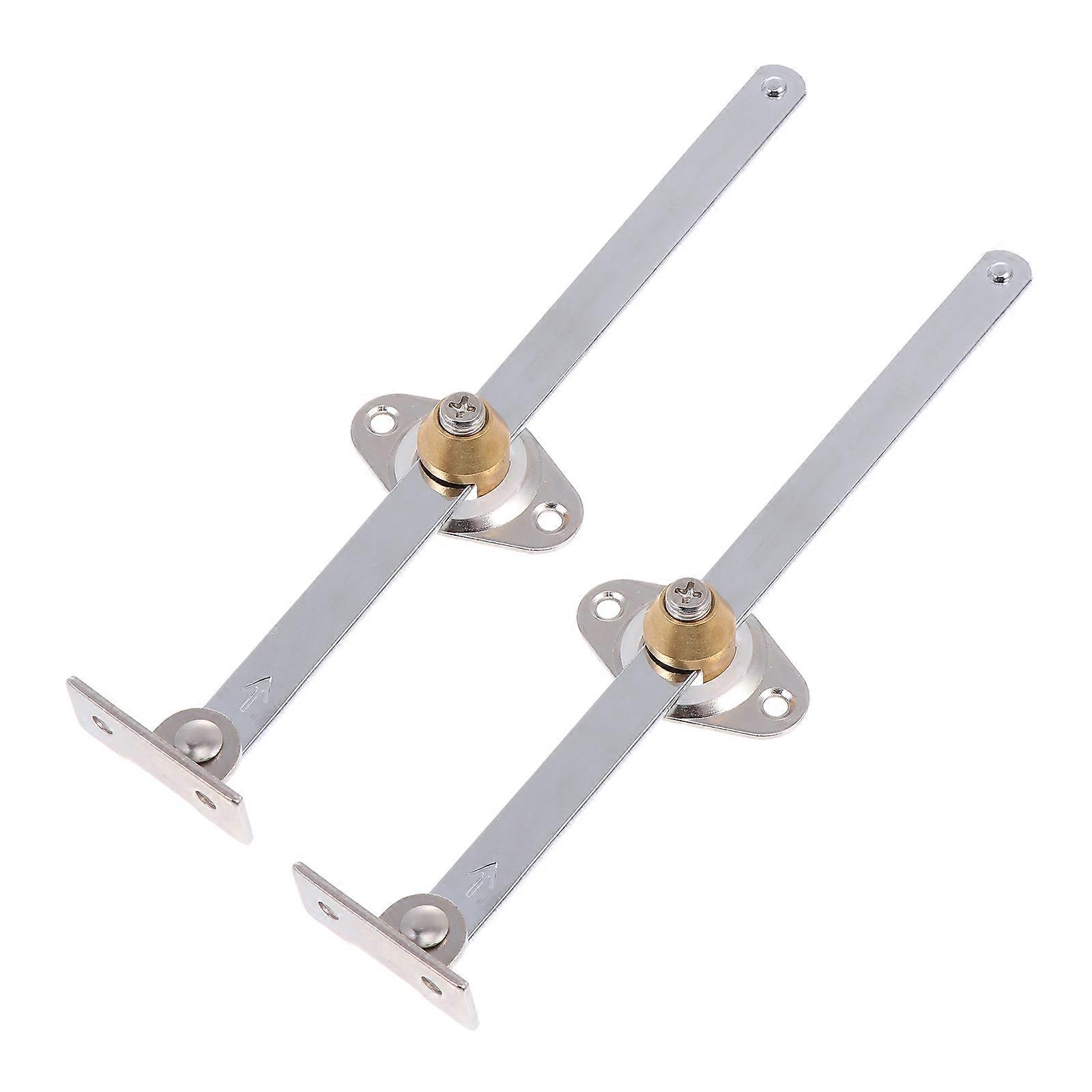 2Pcs Durable Cabinet Door Support Bars Closet Door Stretch Bars Silver