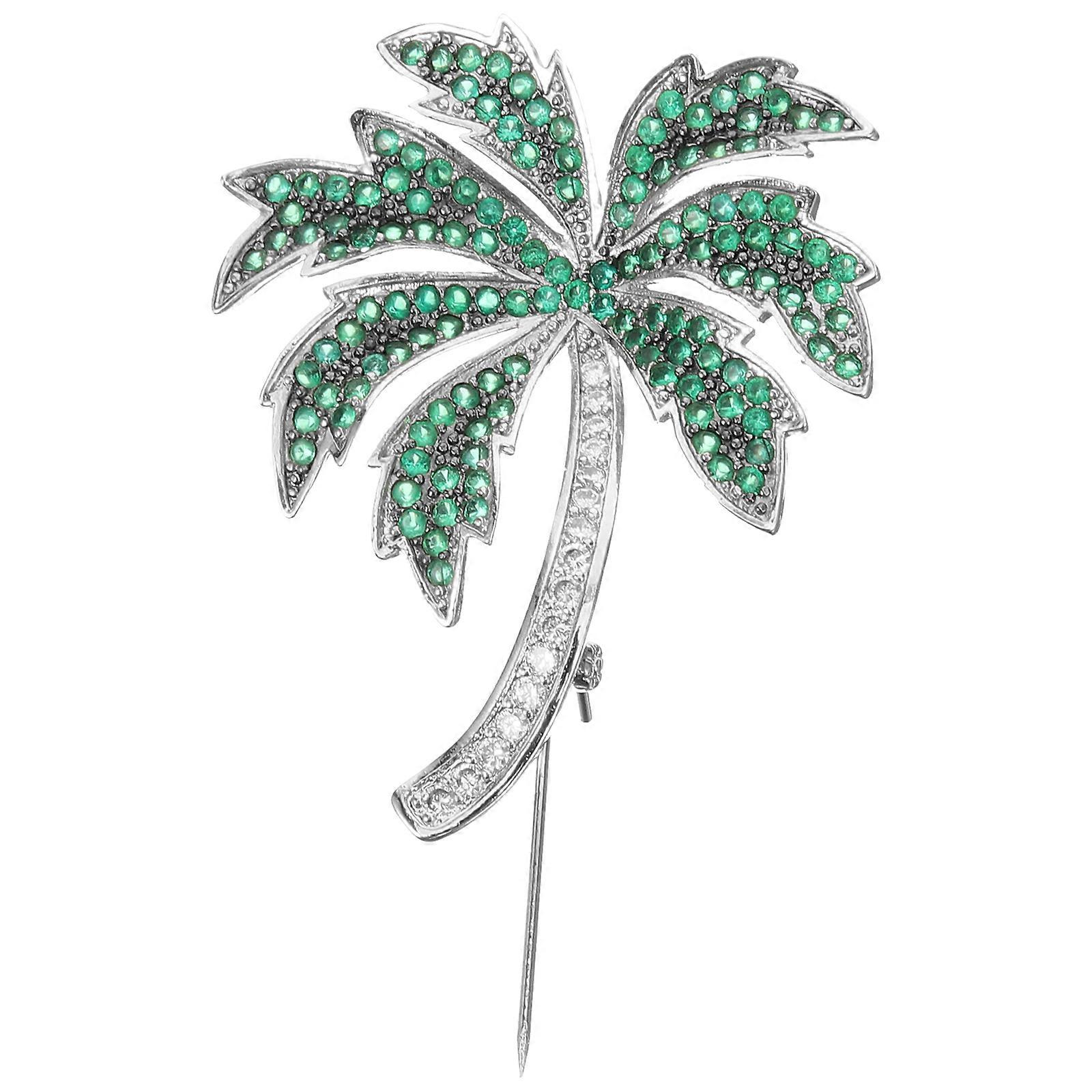 Here's a refined and professional product description for your **Coconut Tree Shape Brooch**:
### **1pc Coconut Tree Shape Brooch for Women –