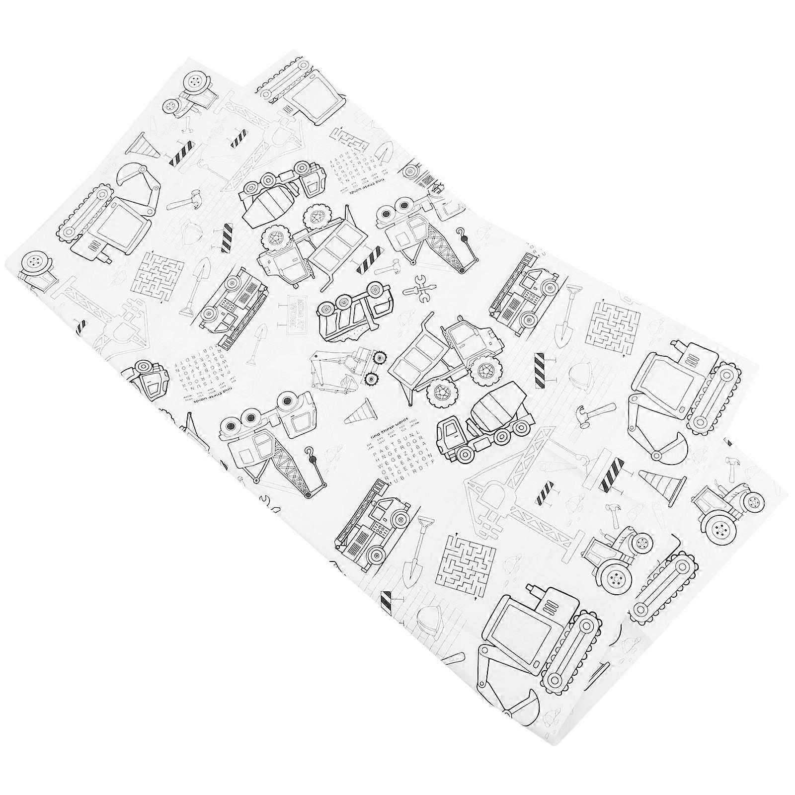 Birthday Ornamental Table Cloth   Coloring Tablecloth for Graffiti Paper, Party Scene Layout Prop