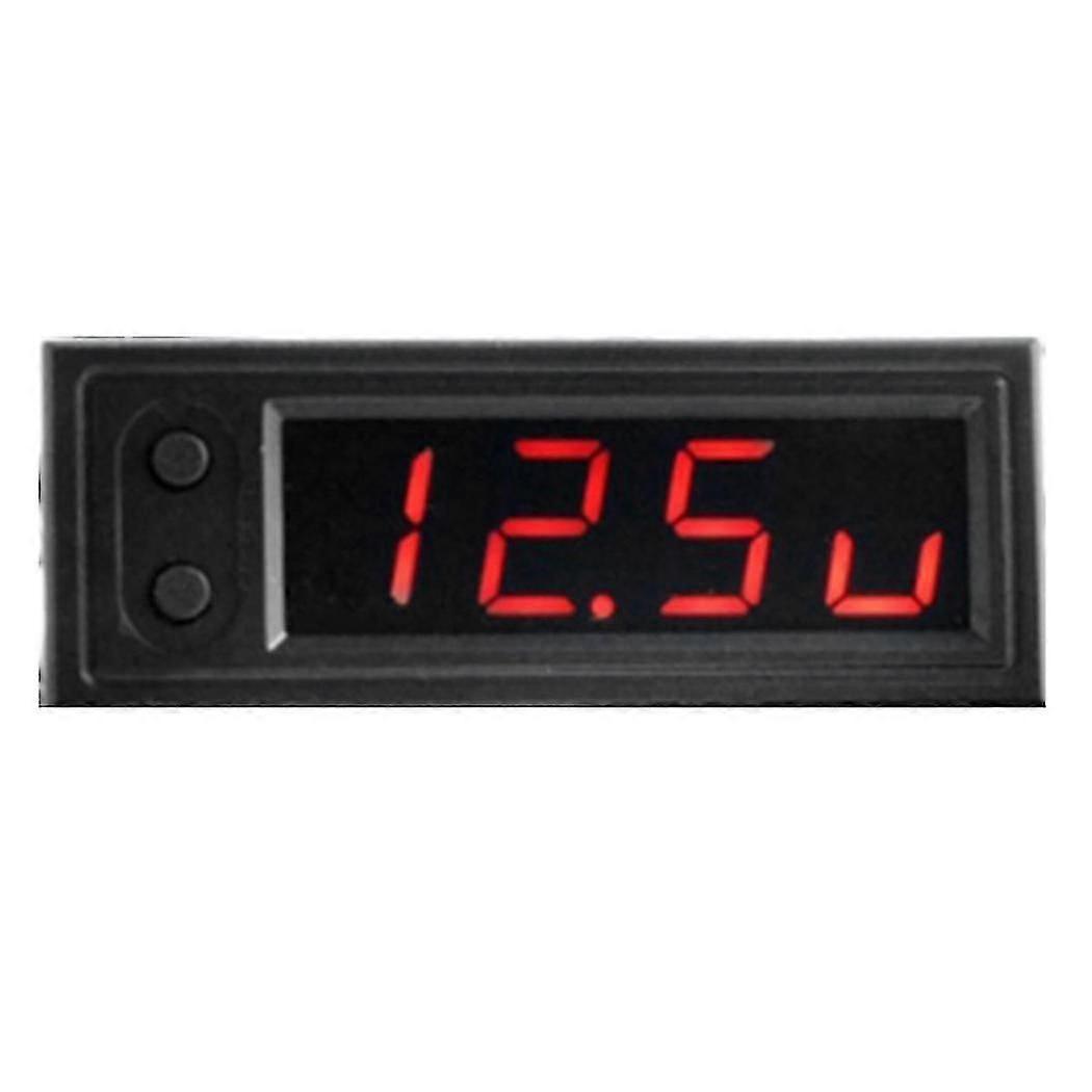 Car Clock Universal Automotive Digital Clock Date 3 In 1 Lcd Display Electronic Temperature Noctilucent Trim Red