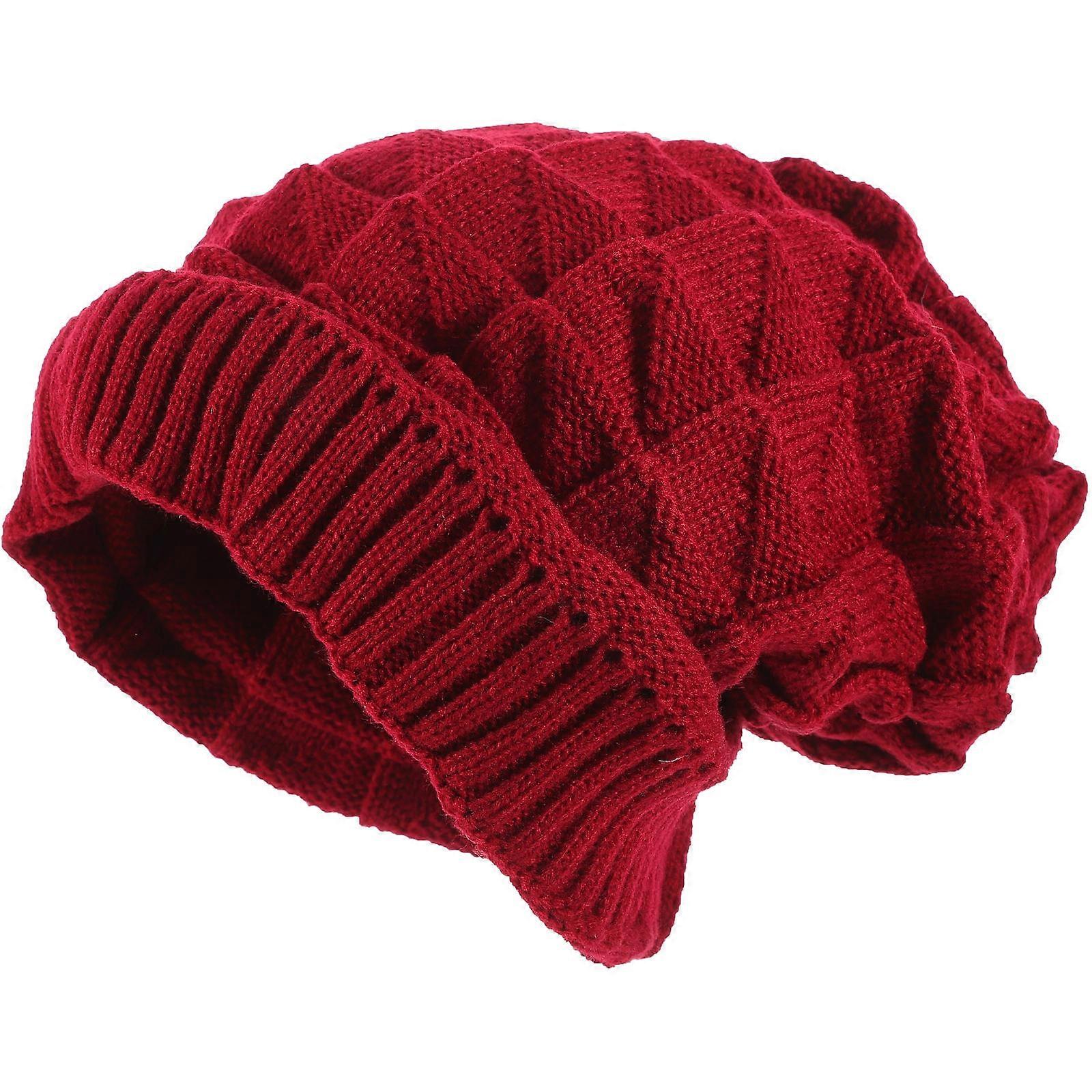 Knitted Hat Texture Cold Protection Hat for Women Winter