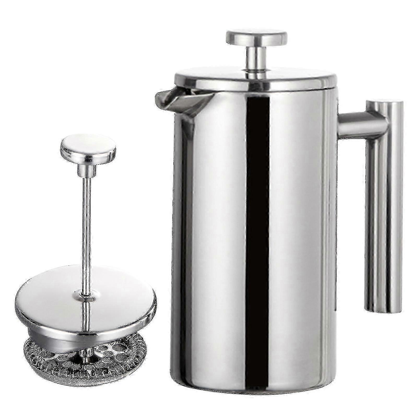 350ml / 800ml / 1000ml Fransız Pres Kahve Makinesi Paslanmaz Çelik Çift Duvarlı İzoleli Kahve Makinesi Tencere