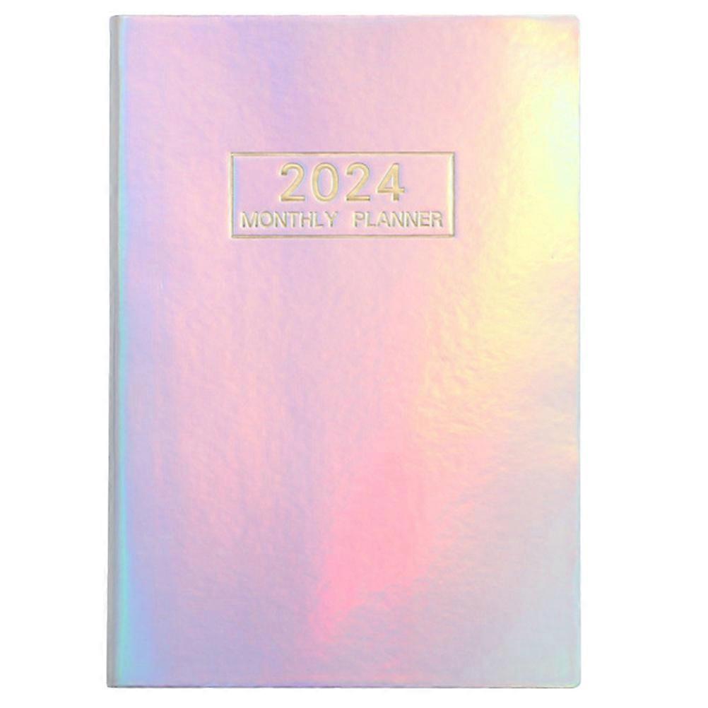 Decorative Agenda Notebook Planner Notepad Work Daily Planning Rectangular Imitation Leather 1Set