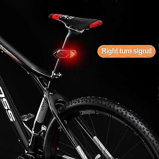 Remote Control Bicycle Taillight Rechargeable Waterproof Ultra Bright LED Bike Rear Lamp Wireless Remote Smart Turn Signal Warning Light for