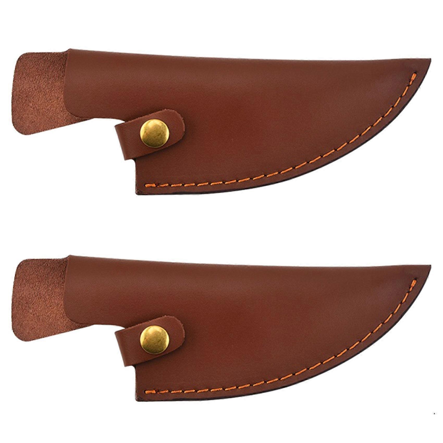 Cowhide Knife Sheath With Belt Ring Portable Knife Sheath