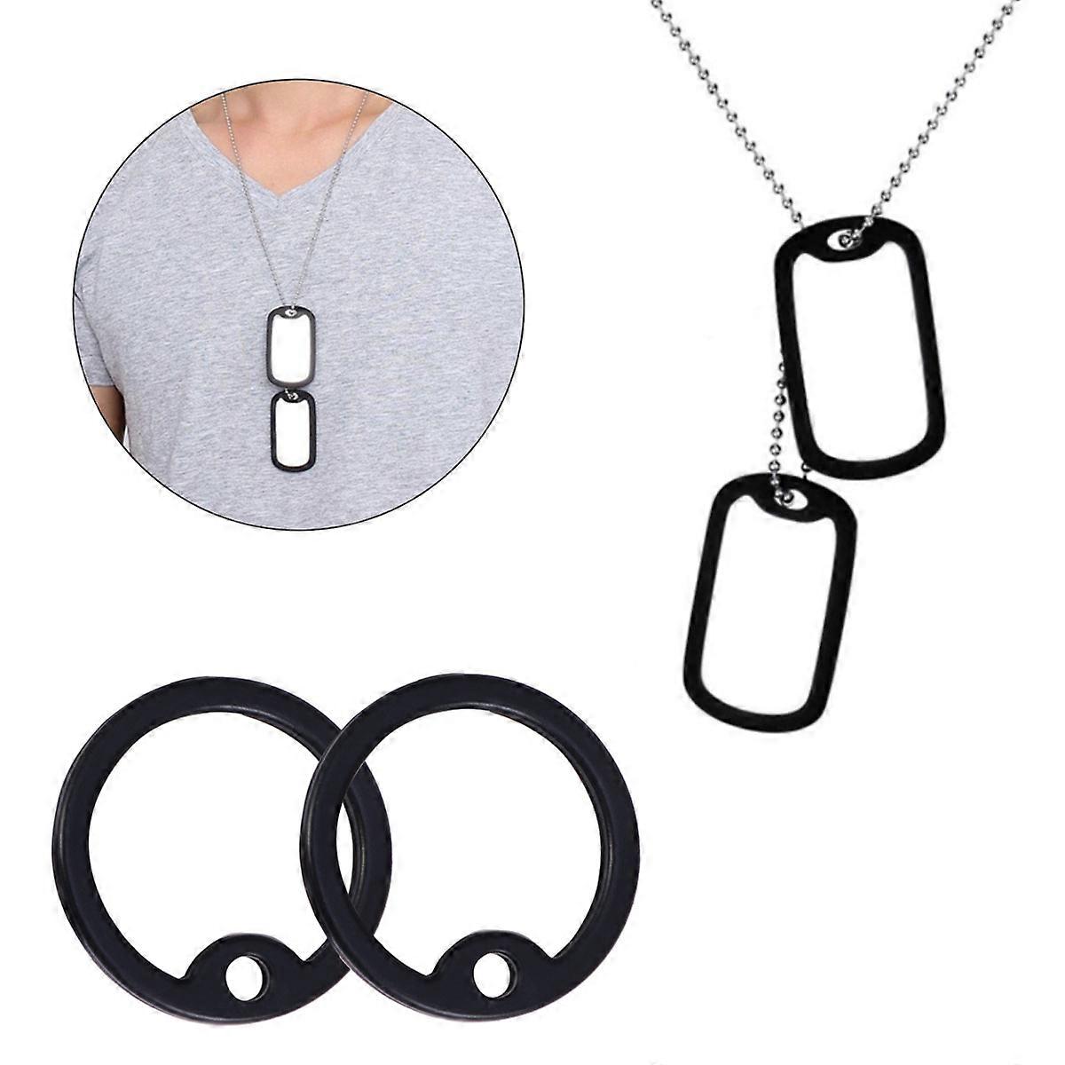 犬用タグホルダーペットオーナー用ゴム素材ノイズリダクション2個