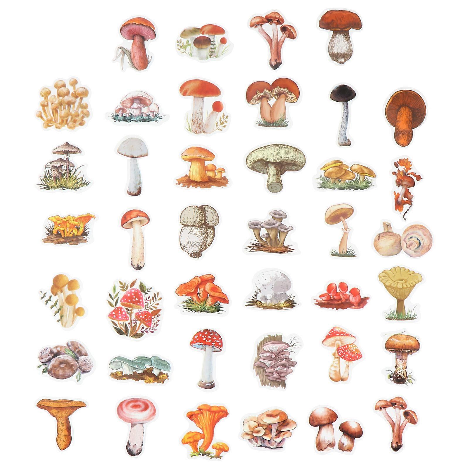 Mushroom Decal Stickers Easy Removable PVC Material For Bedroom Car Notebook 200Pcs