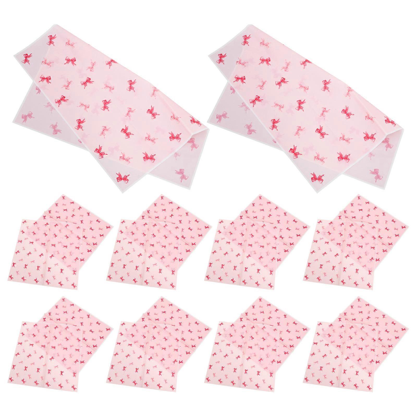 Present Package Paper Tissue Paper For Customers Pink 56.50X56.50CM 20Pcs
