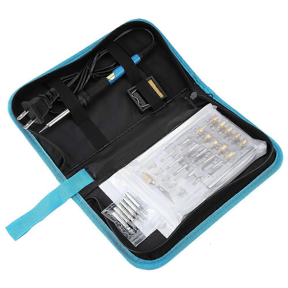 39pcs Electrical Soldering Iron Kit: Pyrography, Wood Burning & Engraving Tools with Adjustable Temperature