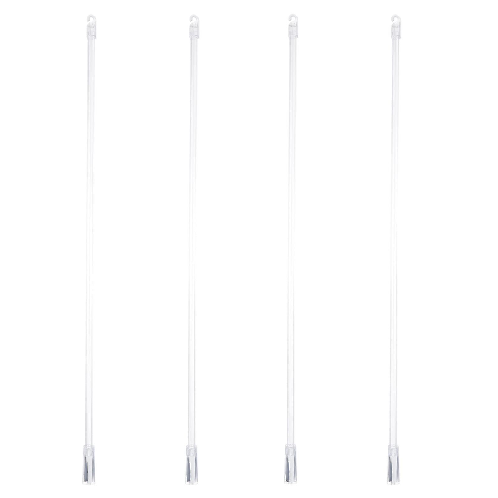 Venetian Blind Rod Pack Of 4 47 Cm Long Tilting Rod Replacement Parts With Hooks And Handles For Vertical Wood And Cordless Blinds