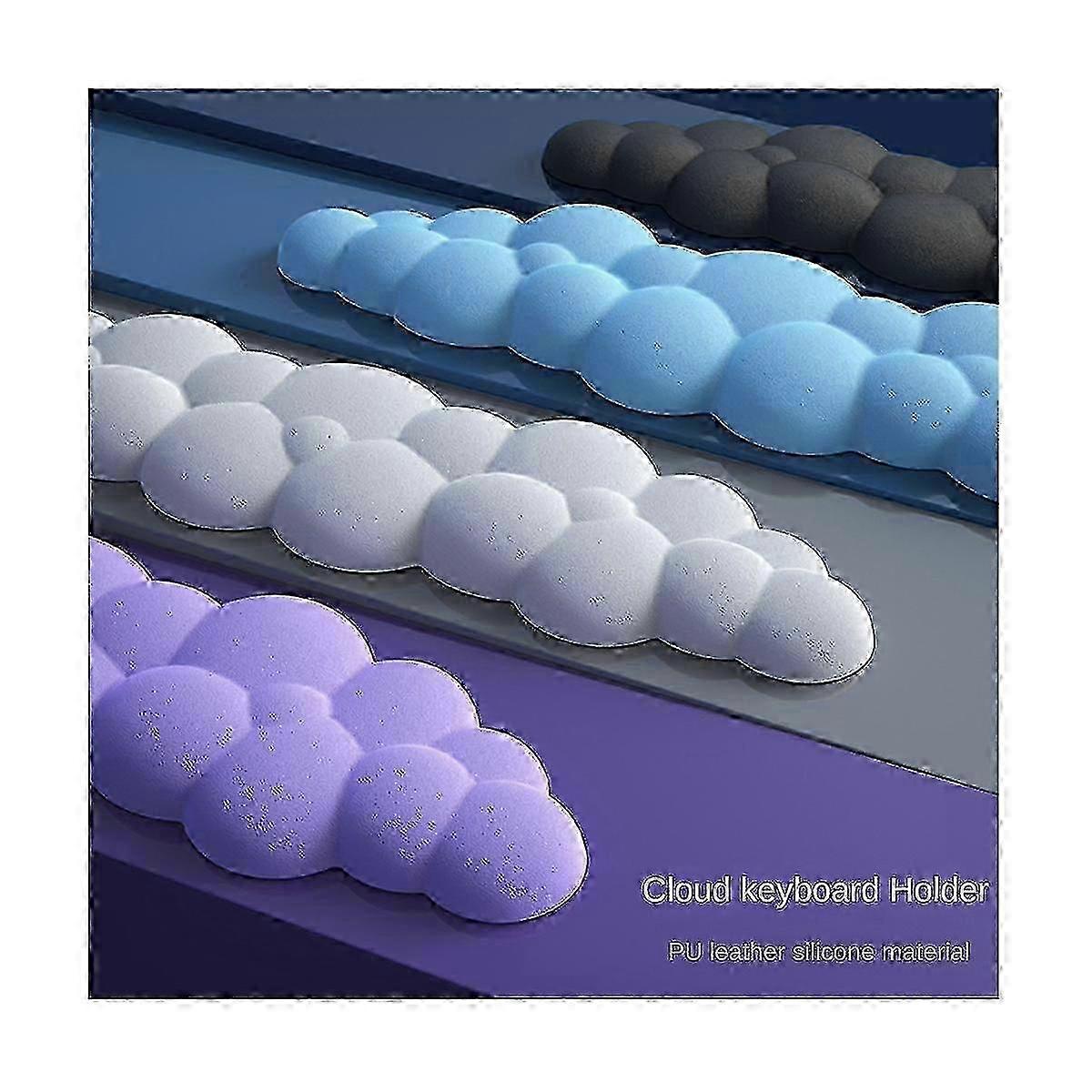 Cloud Keyboard Wrist Rest Soft Leather Memory Foam Cushion for Comfortable Typing Support